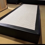 Losse boxspring, zwart